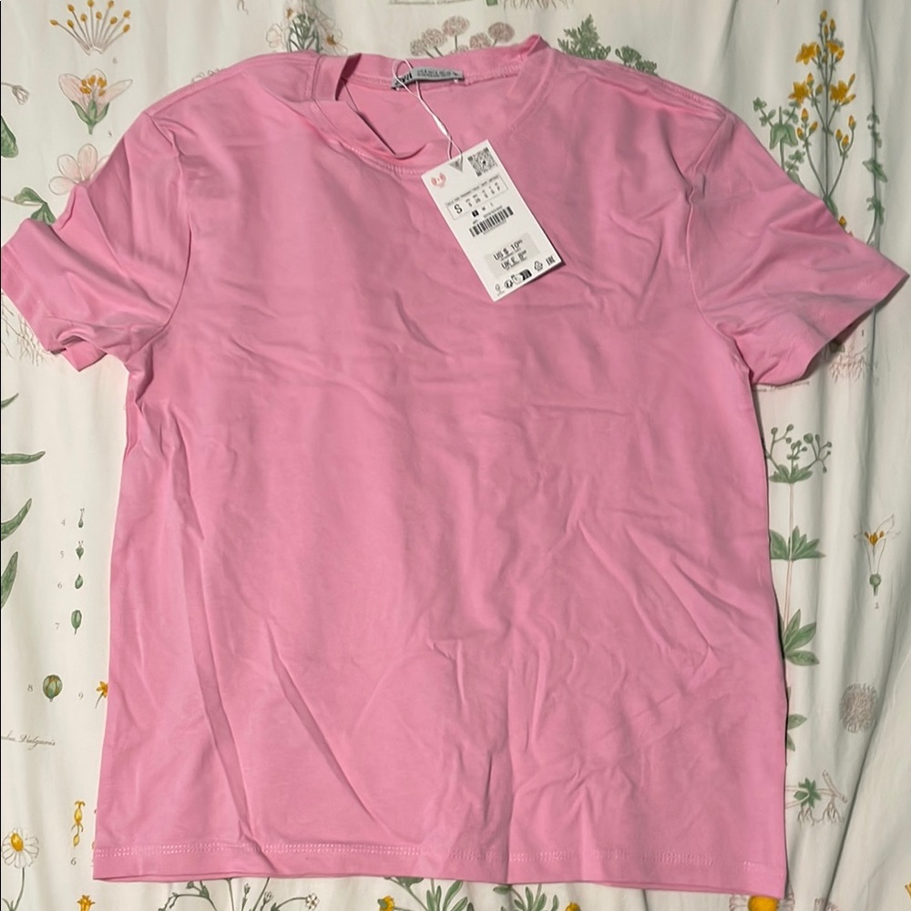 Pink Crew Neck T-Shirt